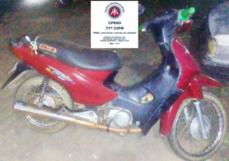 Motocicleta roubada é encontrada pela Peto em abandonada na Avenida Filipinas