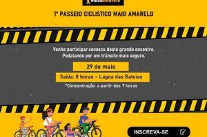 Prefeitura promove 1º Passeio Ciclístico Maio Amarelo; evento vai pedir por respeito aos ciclistas