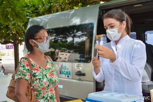 Van da Vacina estará no bairro Miro Cairo nesta quarta-feira para vacinação contra Covid-19 e Influenza