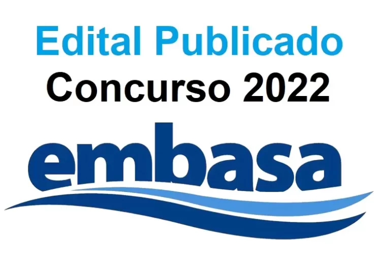 Concurso EMBASA 2022: Edital publicado! 930 vagas de até R$ 8.390
