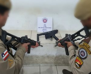 PETO 77ª CIPM apreende submetralhadora de facção criminosa de Vitória da Conquista
