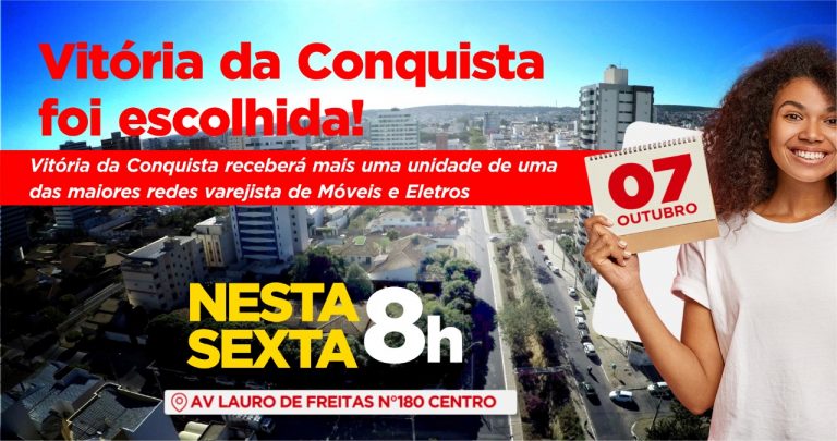 Gigante do Varejo Nacional inaugura sua 4ª loja em Vitória da Conquista