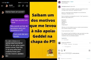 Geddel manda ex-vice presidente do PT “dar meia hora de c*” e depois pede desculpas