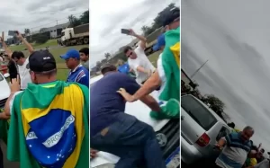 Vídeo: Carro atropela manifestantes bolsonaristas durante bloqueio em SP
