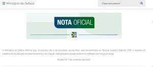 Ministério da Defesa anuncia que entregará relatório do trabalho de fiscalização do sistema eletrônico de votação nesta quarta-feira, 09