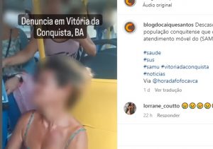 SAMU 192: Mulher agoniza em ônibus sem atendimento, VEJA VÍDEO