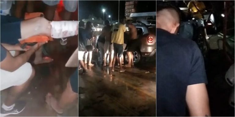 Vídeo: Acidente com balsas deixa turista ferido na travessia entre Porto Seguro e Arraial d’Ajuda