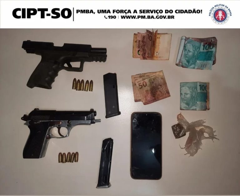 Operação da PMBA resulta na apreensão de armas de fogo e quatro mortos durante confronto em Poções
