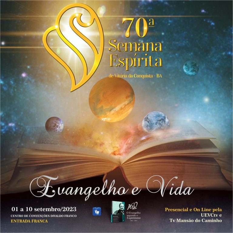 70ª Semana Espírita de Vitória da Conquista começa nesta sexta-feira (01). Confira a programação