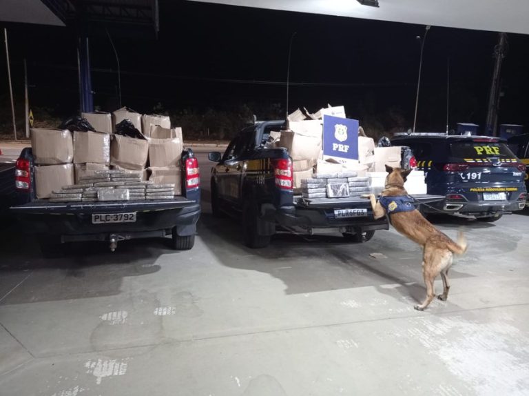 Operação conjunta da PF e PRF resulta na apreensão de quase 1 tonelada de drogas em Vitória da Conquista
