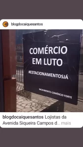 Comerciantes da Siqueira Campos decretam ‘luto’ pelo comércio