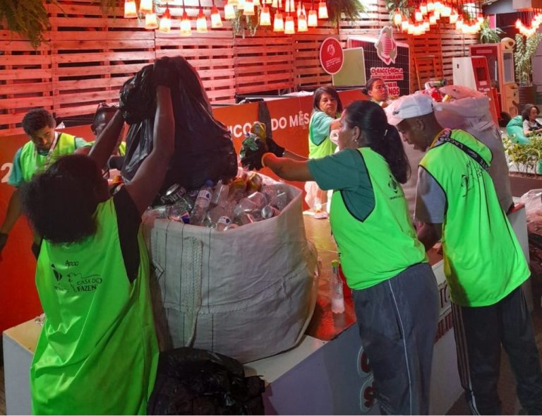 Projeto ‘Mãos que Reciclam’ arrecada 5,6 toneladas de resíduos no Festival de Inverno, em Vitória da Conquista