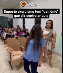 Vídeo: Suposto “exorcismo” viraliza na internet e “demônio” diz controlar Lula
