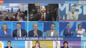 Vídeo: Eduardo Bolsonaro é cortado de TV argentina após defesa a armas
