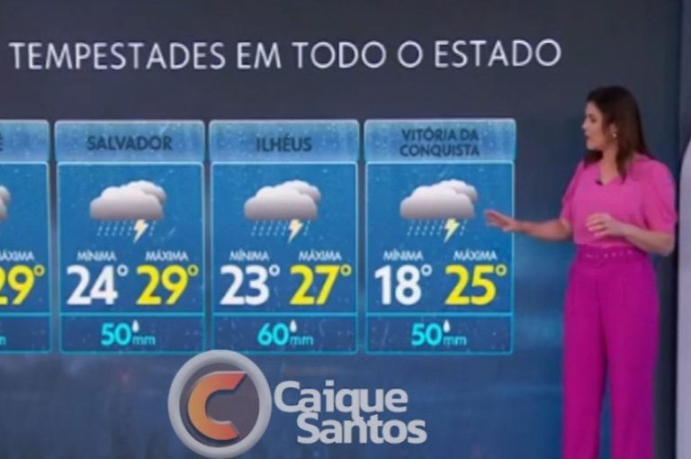 Destaque Nacional: Vitória da Conquista no JN por Alerta de Tempestade – Veja vídeo