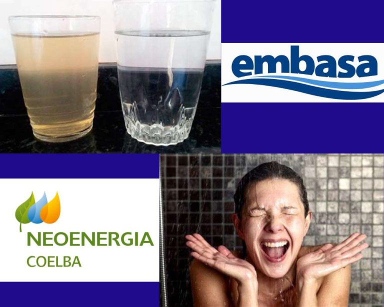 Água escura, salobra e choques no chuveiro, leia o que dizem Embasa e Coelba