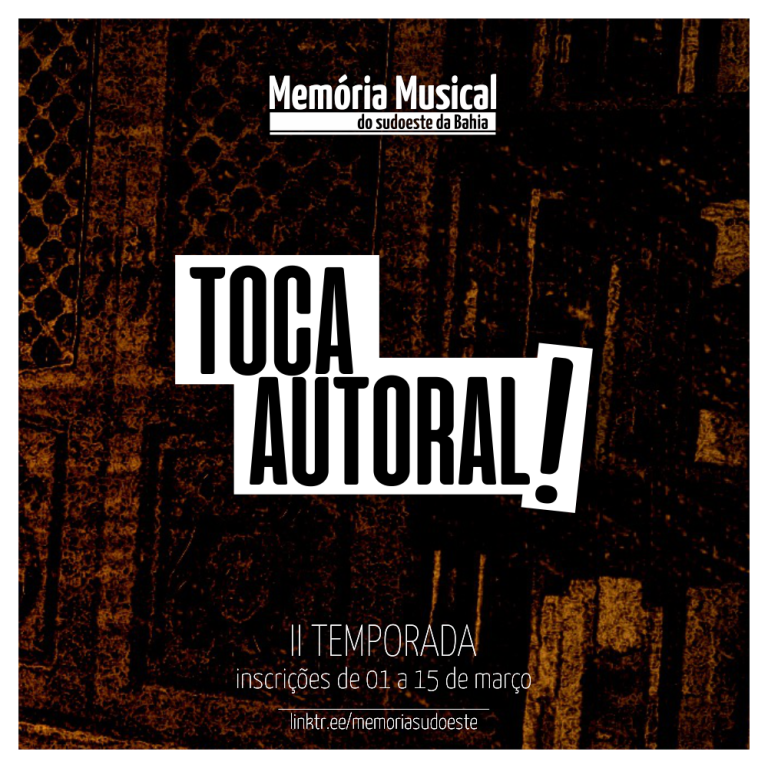 Abertas inscrições para a segunda temporada do Toca Autoral!