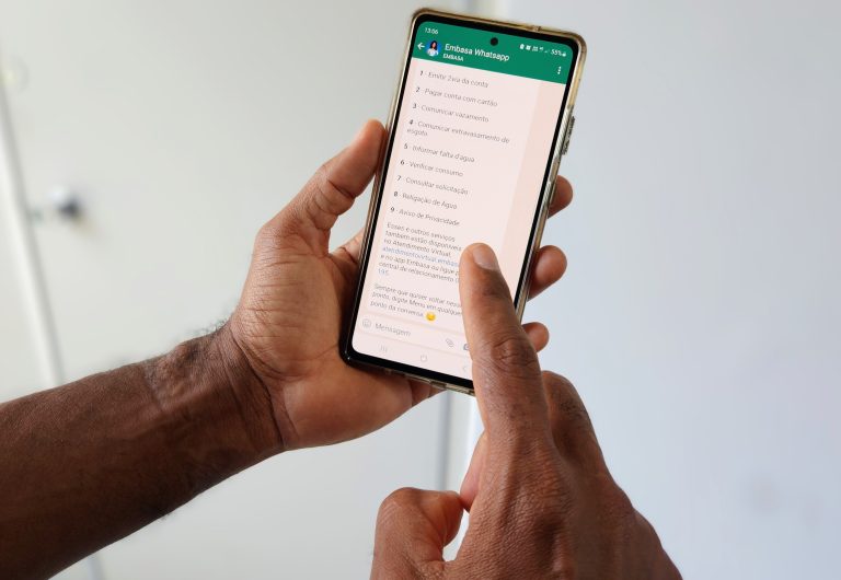 WhatsApp simplifica emissão da segunda via da fatura de água