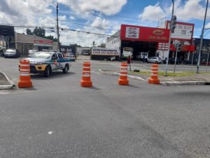 Após fortes chuvas, Simtrans realiza bloqueios em alguns pontos
