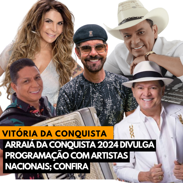 Arraiá da Conquista 2024 divulga programação com artistas nacionais; Confira