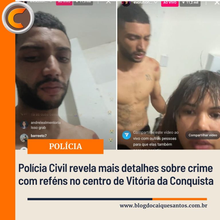 Polícia Civil revela mais detalhes sobre crime com reféns no centro de Vitória da Conquista