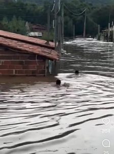 Itambé debaixo dágua: Fortes chuvas alagam a cidade