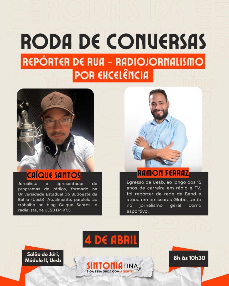 Roda de Conversas Sintonia Fina debate vivências e desafios do repórter de rua no radiojornalismo