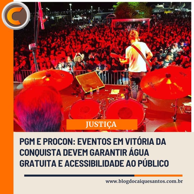 Eventos em Vitória da Conquista devem garantir água gratuita e acessibilidade ao público