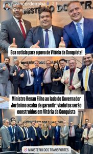 Ministro Renan Filho garante construção de viadutos em Vitória da Conquista