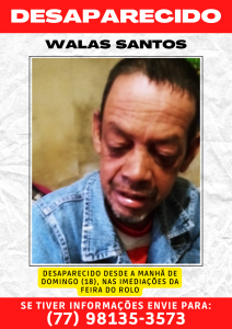 Família procura por homem desaparecido em Vitória da Conquista