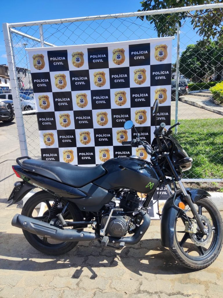 Polícia Civil recupera motocicleta furtada avaliada em R$ 17 mil em Vitória da Conquista