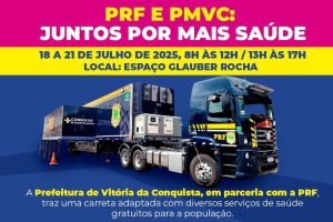 PRF e Prefeitura de Vitória da Conquista (BA) promovem ação conjunta de saúde gratuita