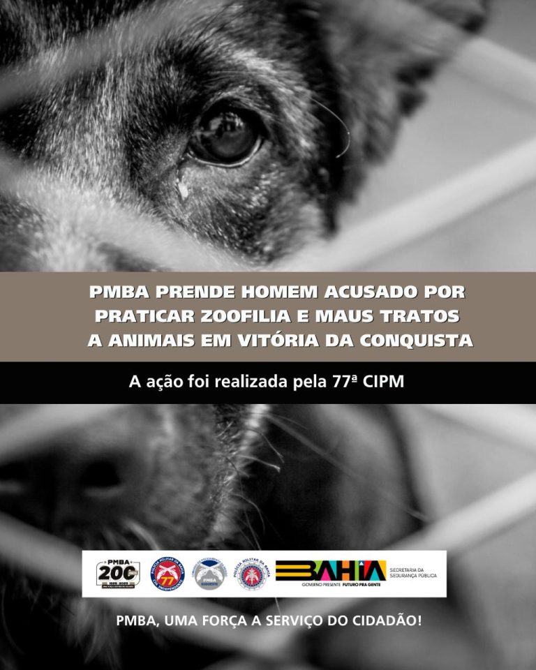 Policiais da 77ª atuam em caso chocante de maus-tratos e zoofilia no Jurema