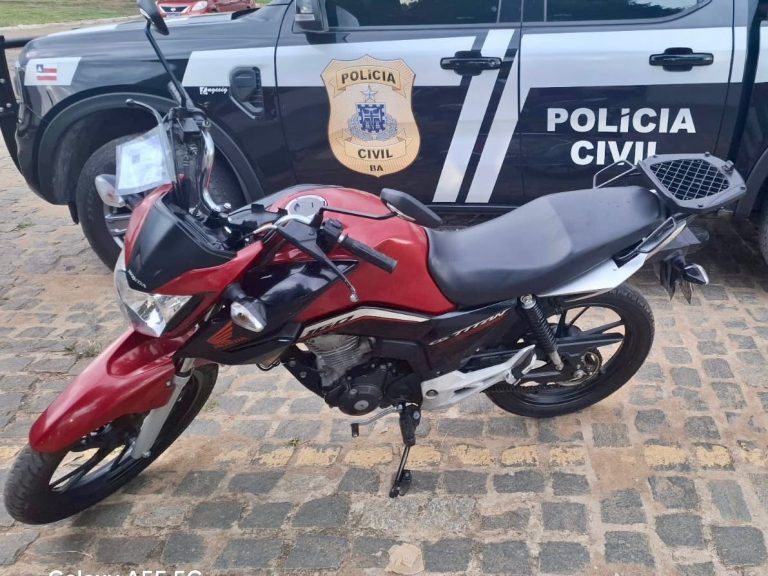 Polícia prende receptador e recupera motocicleta roubada em Poções
