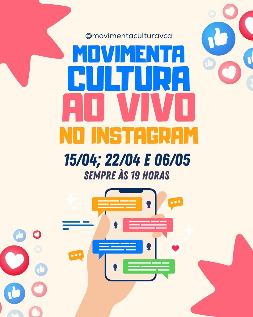 Movimenta Cultura Conquista realiza lançamento de Live sobre Cultura, Arte e sociedade.