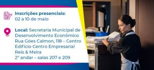 Curso de Camareira começa nesta terça, 12. Inscrições seguem abertas