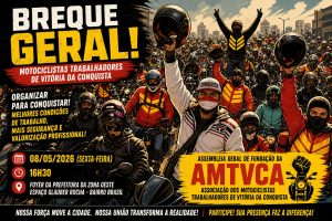 Motociclistas trabalhadores de Vitória da Conquista convocam “breque geral”