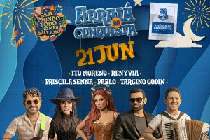 Arraiá da Conquista: Segunda noite será comandada por Pablo, Targino Gondim, Priscila Senna, Renyvia e Ito Moreno