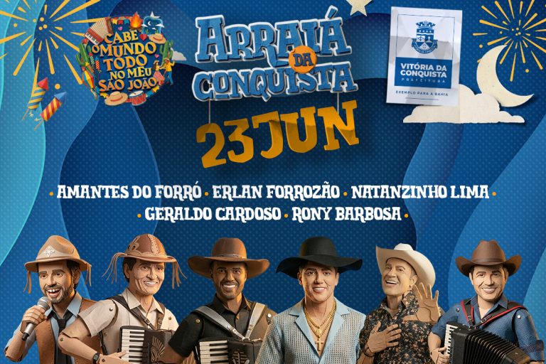 Natanzinho Lima comanda noite de São João no Arraiá da Conquista nesta terça-feira