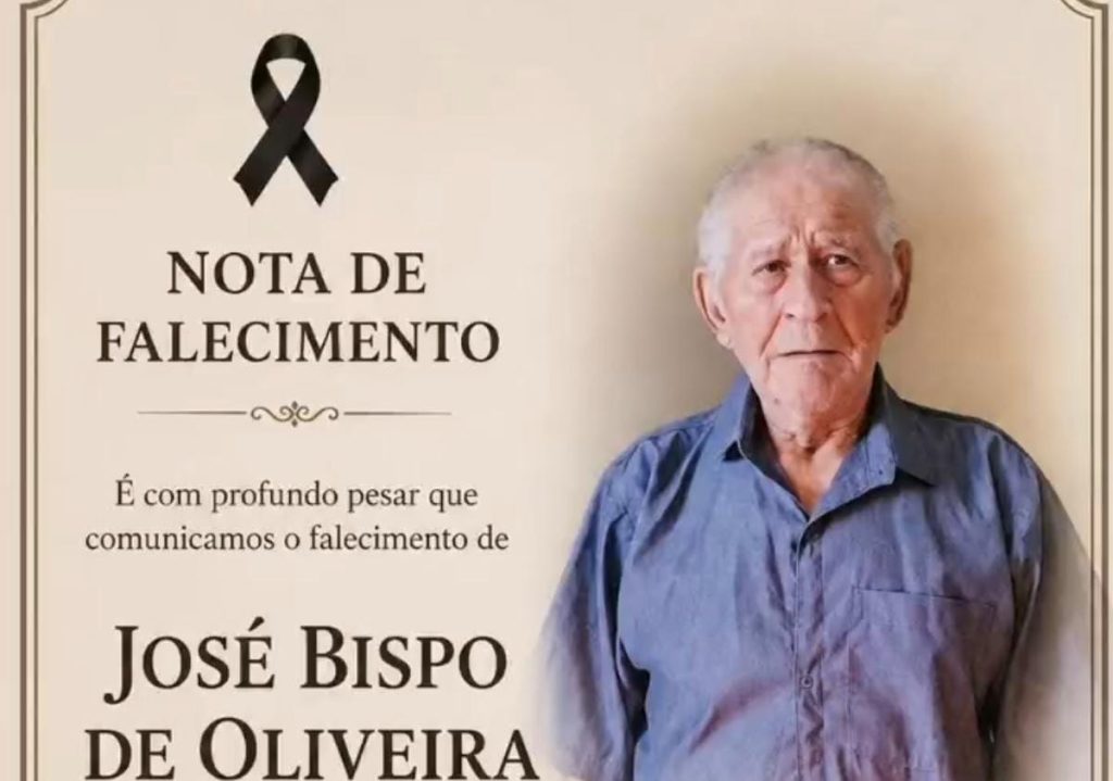 Nota de falecimento: José Bispo de Oliveira, 95 anos