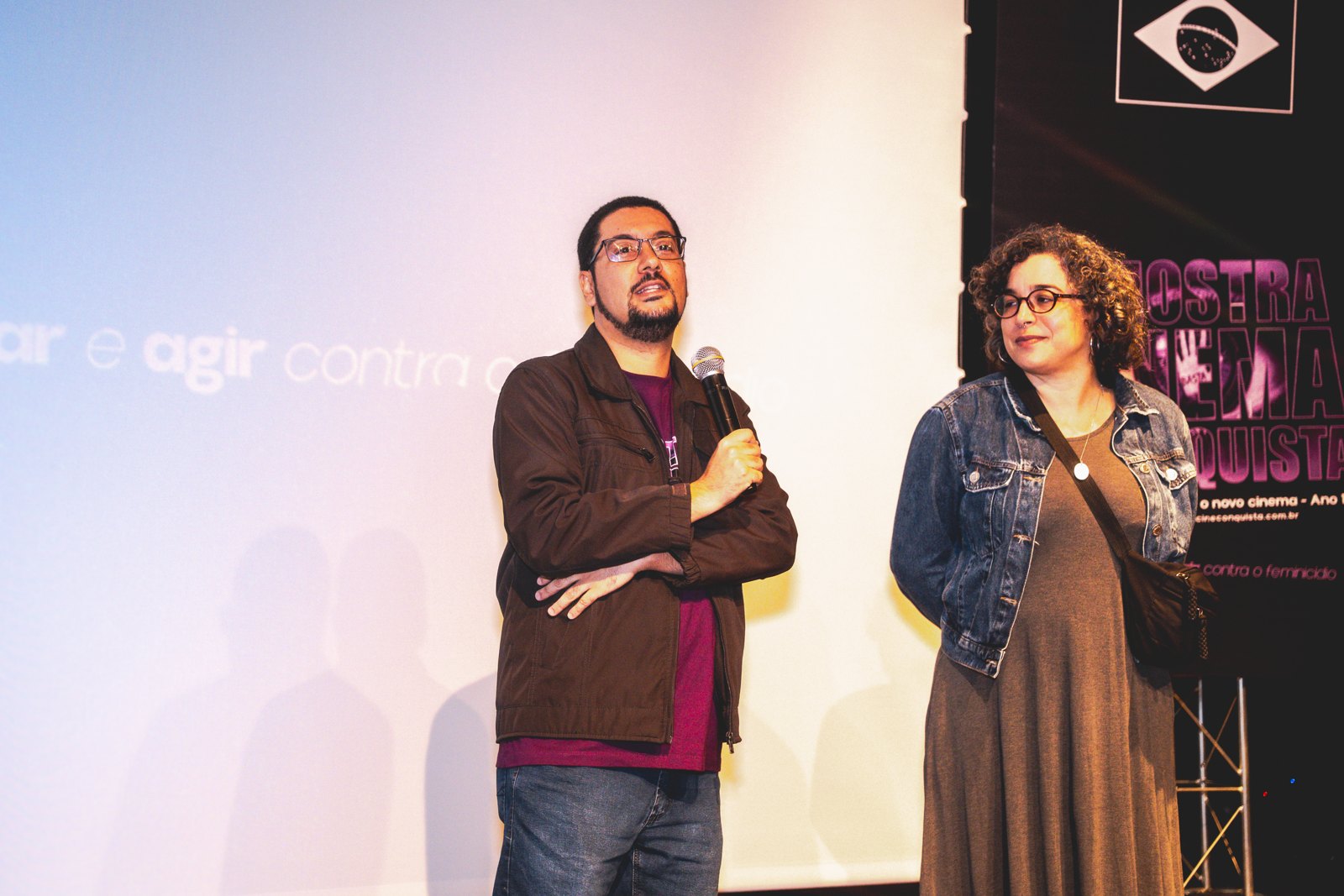 Curadores rafael carvalho e erica daniela santos creditos nagual pardo 1 na premiação da Mostra Cinema Conquista