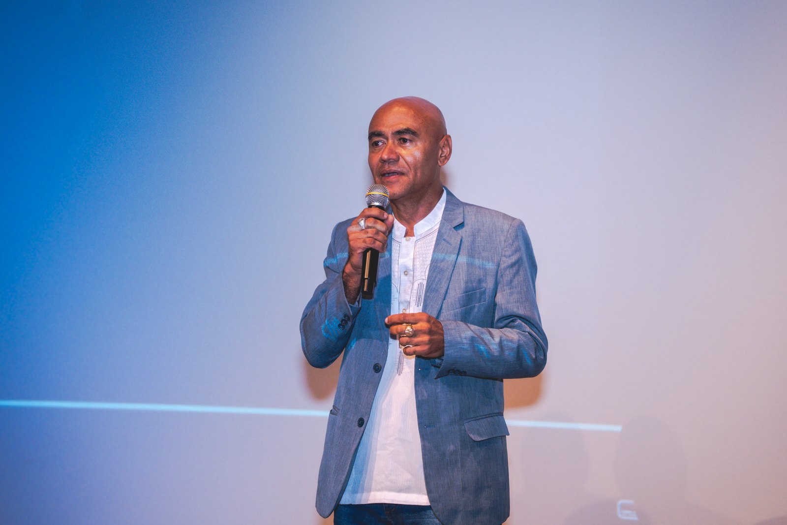 Edmilson santana creditos nagual pardo na premiação da Mostra Cinema Conquista