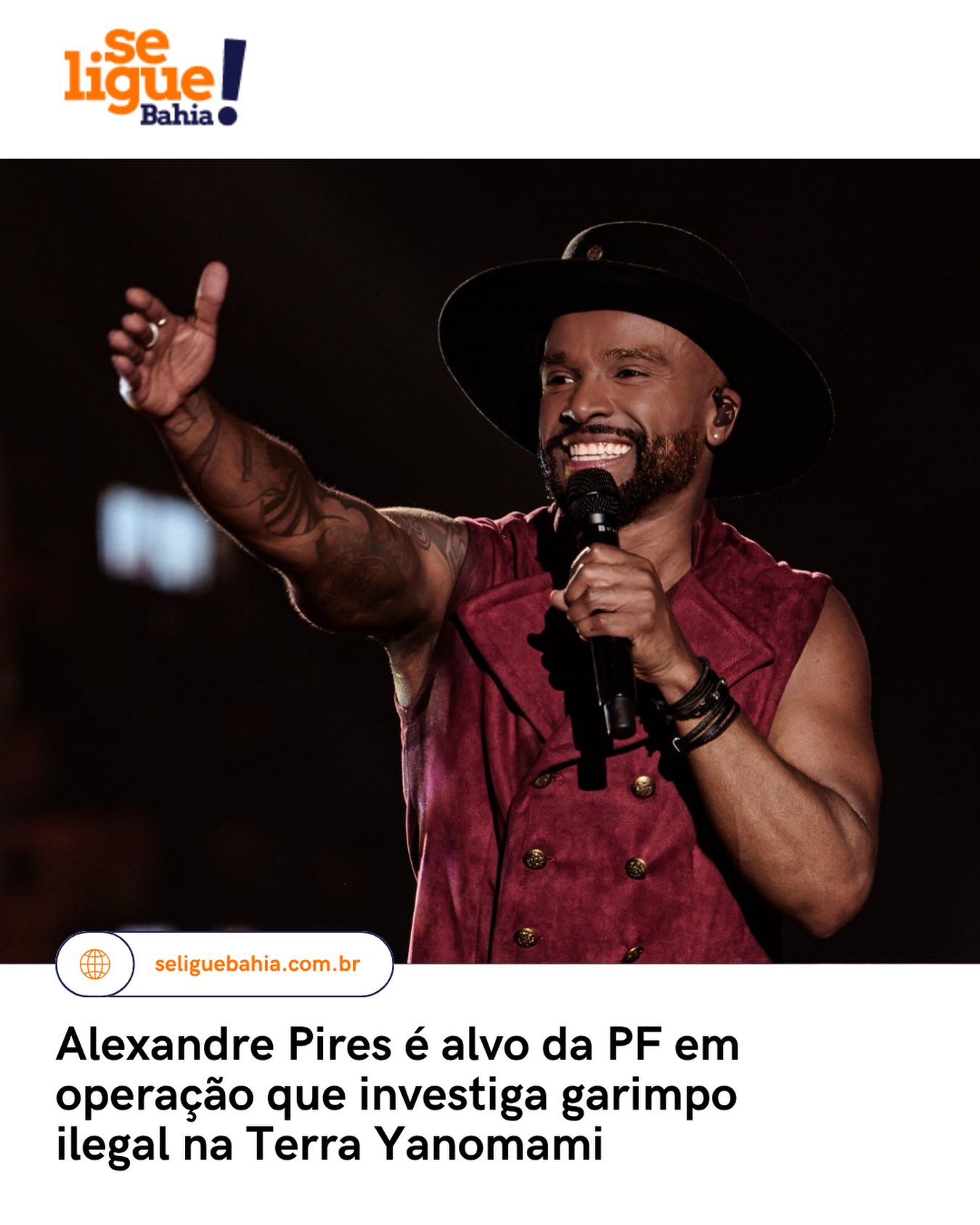 Alexandre Pires em apresentação musical