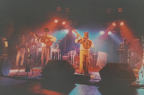 Registro histórico da dupla Canhoto e Canhotinho na década de 1990 em Vitória da Conquista