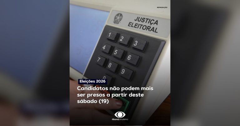 Candidatos não podem ser presos a partir deste sábado, salvo em flagrante