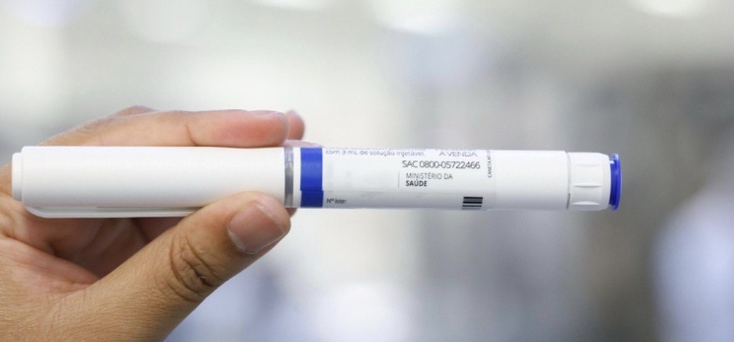 Caneta injetável usada em tratamento contra obesidade