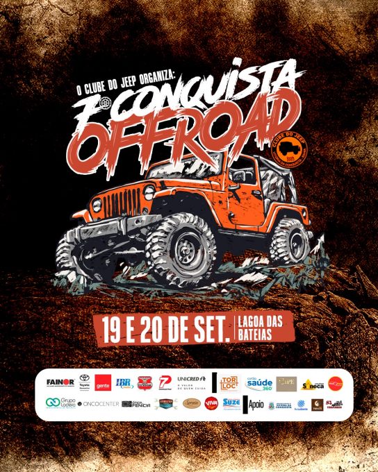 Card do 7º Conquista Off-Road na Lagoa das Bateias