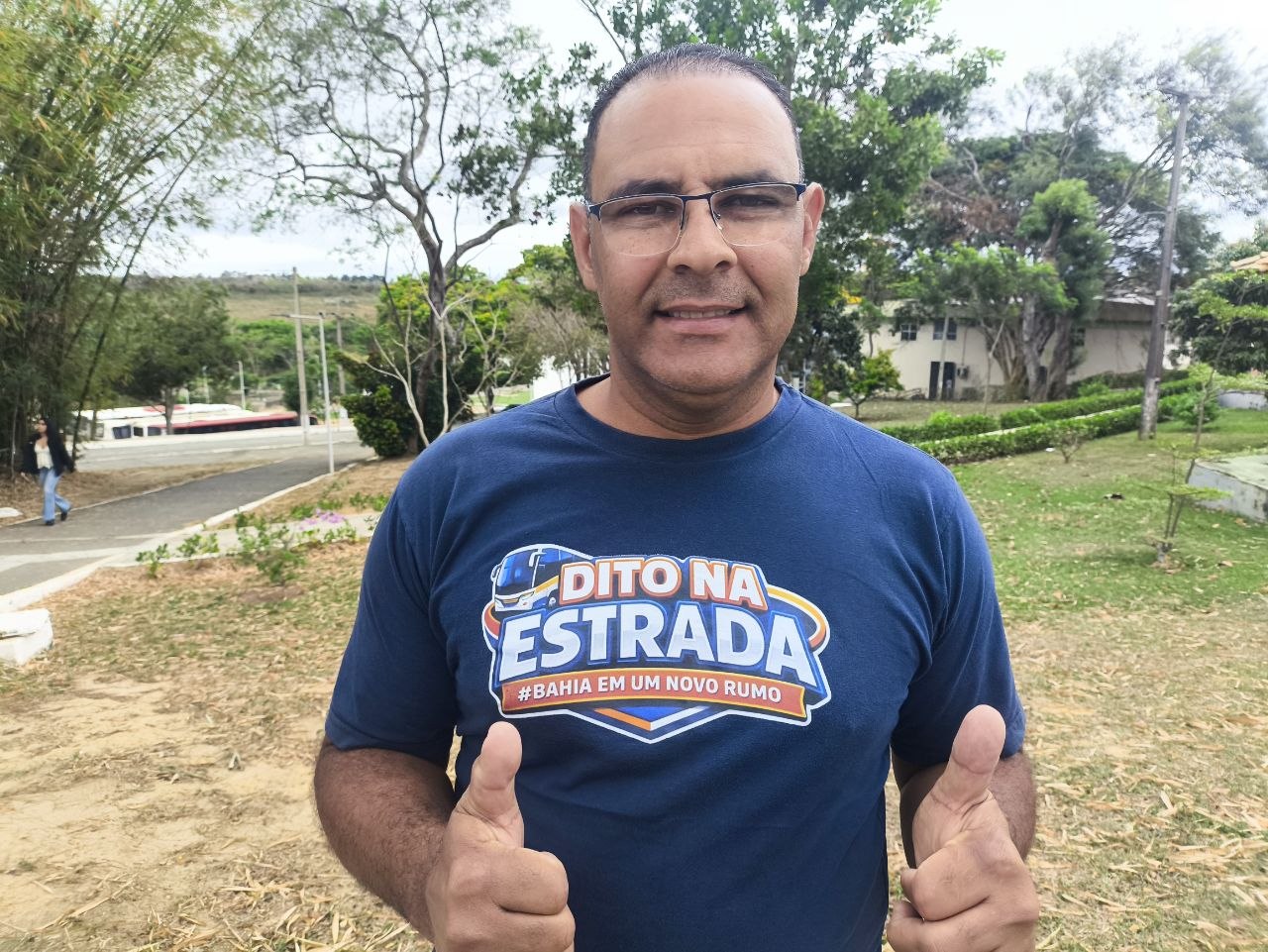 Dito dos Transportes durante entrevista ao Blog do Caique Santos