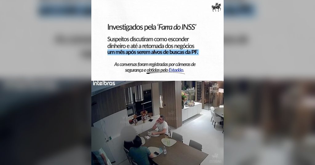 Imagem de vídeo do Estadão sobre investigados pela Farra do INSS