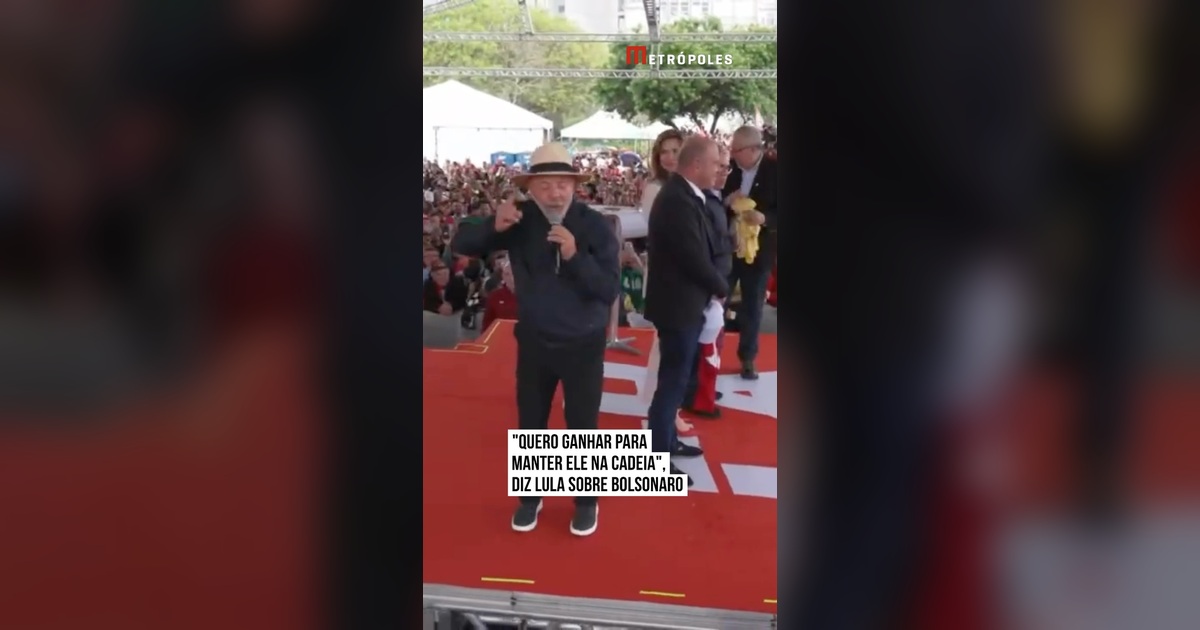 Lula durante evento em vídeo publicado pelo Metrópoles
